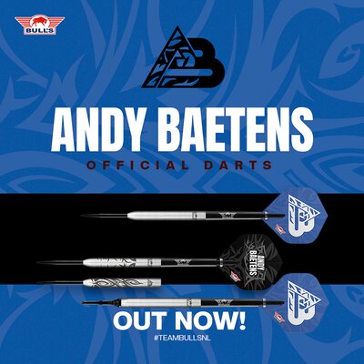 BULLS NL Steel Darts Andy Baetens 80% Tungsten The Beast Steeltip Darts Steeldart