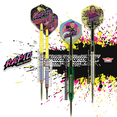 BULLS NL Dart Flight Player 100 Ricky Evans The Rapid 90 Nr.2 Flights Dartflight