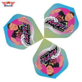 BULLS NL Dart Flight Player 100 Ricky Evans The Rapid Cartoon Nr.2 Flights Dartflight
