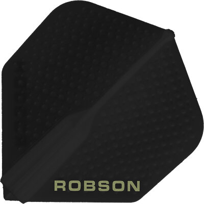 Robson Plus Dart Flight Dimpled Std. Nr.2 Dartflight Flight- Form / Shape Standard Schwarz Nr.2