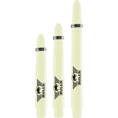 BULLS NL Dart Shaft Nylon Dura Dartshaft bedruckt mit Bulls Logo Natural S Kurz