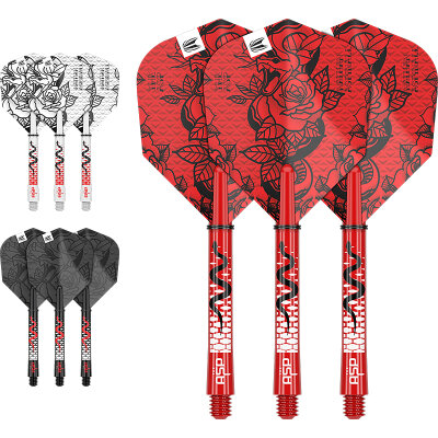 Target Dart INK Nathan Aspinal The Asp Flight & Shaft Kit in drei Farben M Mittel