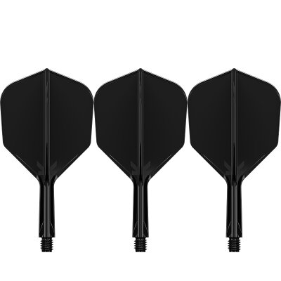 Target Dart K-Flex Flight- Schaftsystem patentierten Twist-System Schwarz Standard Nr.6 S Kurz
