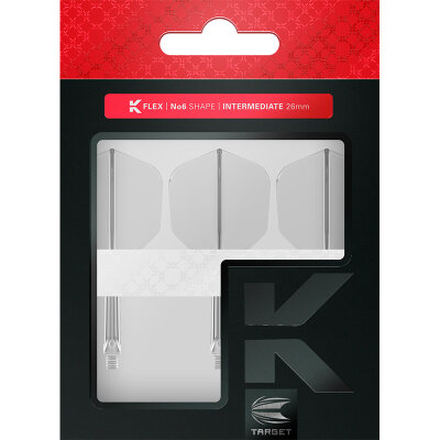 Target Dart K-Flex Flight- Schaftsystem patentierten Twist-System Klar Standard Nr.6 IM Intermediate