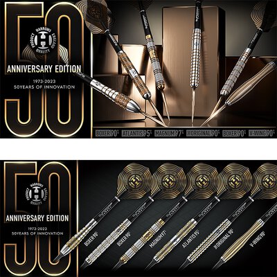 Harrows Steel Darts Magnum 50 Years Golden Anniversary Edition 97% Tungsten Steeltip Dart Steeldart