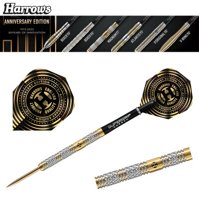 Harrows Steel Darts Magnum 50 Years Golden Anniversary Edition 97% Tungsten Steeltip Dart Steeldart