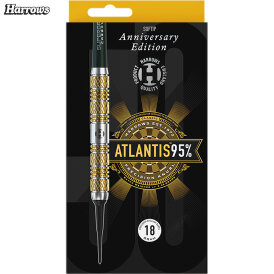 Harrows Soft Darts Atlantis 50 Years Golden Anniversary Edition 95% Tungsten Softtip Dart Softdart 18 g