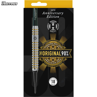 Harrows Soft Darts The Original 50 Years Golden Anniversary Edition 90% Tungsten Softtip Dart Softdart 18 g