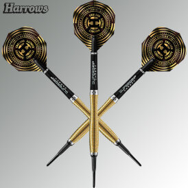 Harrows Soft Darts V-Wing 50 Years Golden Anniversary Edition 90% Tungsten Softtip Dart Softdart 18 g