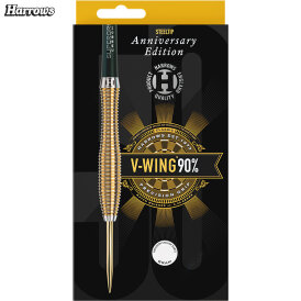 Harrows Steel Darts V-Wing 50 Years Golden Anniversary Edition 90% Tungsten Steeltip Dart Steeldart 25 g