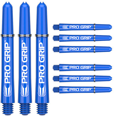 Target Pro Grip Shaft 3 3er Satz Dartshafts mit Aluminium Ring Blau IM Intermediate