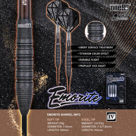 one80 Dart Emorite Dart Flight one80 & Emorite Logo Dartflight 2023