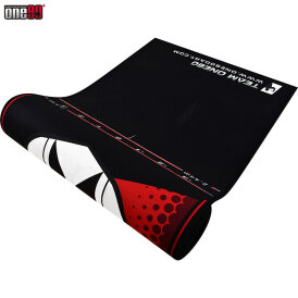 one80 Dart Poly Dart Mat Dartteppich incl. Oche Tape rutschfeste gummierte Unterseite 310x70 cm Logo