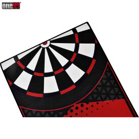 one80 Dart Poly Dart Mat Dartteppich incl. Oche Tape rutschfeste gummierte Unterseite 310x70 cm Glory