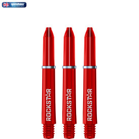 Winmau Signature Joe Cullen Rockstar Shaft mit Aluminium Ring Rot S Kurz