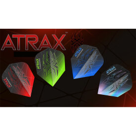 Harrows Dart Atrax Prime Dart Flight speziell laminiert Design 2023 Schwarz