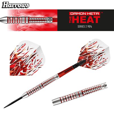 Harrows Steel Darts Damon Heta The Heat Series 2 90% Tungsten Steeltip Dart Steeldart 23 g