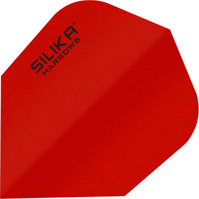 Harrows Dart Silika Solid Plain Dart Flight speziell laminiert Design 2023 Rot
