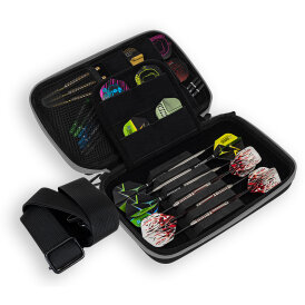 Harrows Dart Smart Pocket Case XL 6 Dart Case Darttasche Dartcase Dartbox Wallet Schwarz/Grau