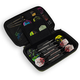 Harrows Dart Smart Pocket Case XL 6 Dart Case Darttasche Dartcase Dartbox Wallet Grün/Schwarz