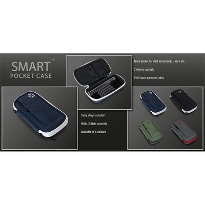 Harrows Dart Smart Pocket Case 3 Dart Case Darttasche Dartcase Dartbox Wallet Blau/Wei