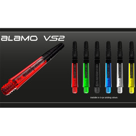 Harrows Dart Shaft Alamo VS2 mit Aluminium Top Dartshaft in M Mittel Gelb