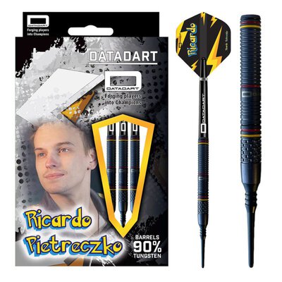 Datadart Soft Darts Ricardo Pietreczko Pikachu Black 90% Tungsten Softtip Darts Softdart 21 g
