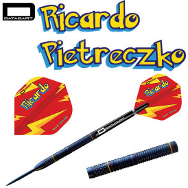 Datadart Steel Darts Ricardo Pietreczko Pikachu Black 90% Tungsten Steeltip Darts Steeldart 21 g