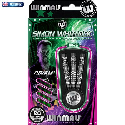 Winmau Soft Darts Simon Whitlock Atomised Softtip Dart Softdart 90% Tungsten 20 g