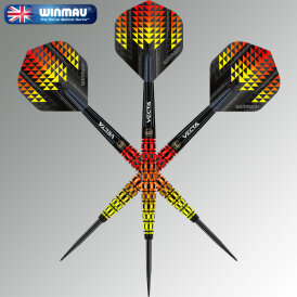 Winmau Steel Darts Firestorm Flame konisch 90% Tungsten Steeltip Dart Steeldart 23 g