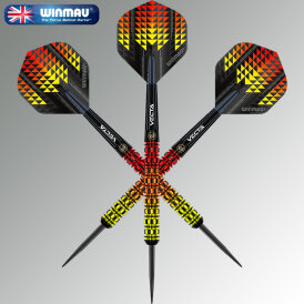 Winmau Steel Darts Firestorm Flame 90% Tungsten Steeltip Dart Steeldart 24 g