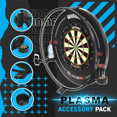 Winmau Plasma Accessory Pack Telefonhalter, Getr�nkehalter, Laser-Oche-Halterung, Dart-Dock