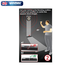 Winmau Dart Sightright 3 Oche Abwurflinie Dart Abstandslinie