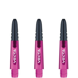 Winmau Vecta Shaft Composite mit leichtem aluminiumlegierten Top Pink S Kurz