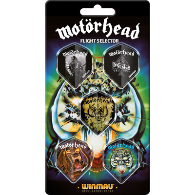 Winmau Flight Collection Dartflight Motorhead Flight Selector Dart Flight Sets in verschiedenen Designs 2023
