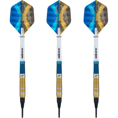 Unicorn Soft Darts Gary Anderson Duo 2-Tone 80% Tungsten Softtip Darts Softdart 20 g