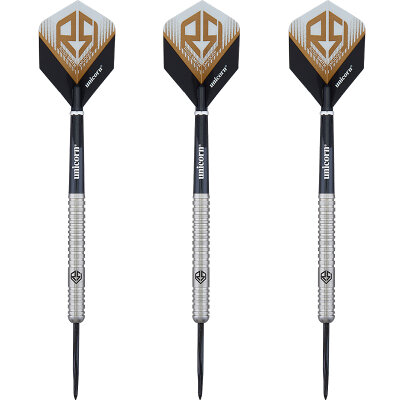 Unicorn Steel Darts Natural Ross Smith Smudger 90% Tungsten Steel Dart Steeldart Steeltip 24 g
