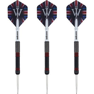 Unicorn Steel Darts James Wade 2-Tone 80% Tungsten Steeltip Darts Steeldart 24 g