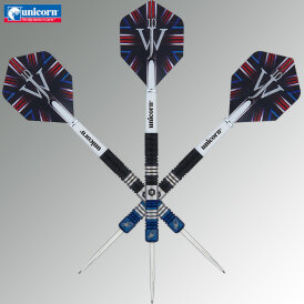 Unicorn Steel Darts James Wade 2-Tone 90% Tungsten Steeltip Darts Steeldart 25 g
