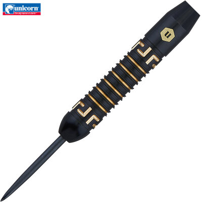 Unicorn Steel Darts Top Brass 1 Schwarz/Gold Steeltip Dart Steeldart 20 g