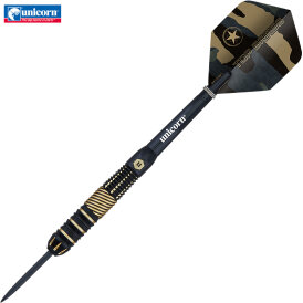 Unicorn Steel Darts Top Brass 2 Schwarz/Gold Steeltip Dart Steeldart 19 g