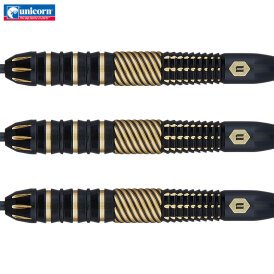 Unicorn Steel Darts Top Brass 2 Schwarz/Gold Steeltip Dart Steeldart 19 g