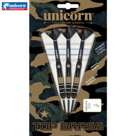 Unicorn Steel Darts Top Brass 2 Schwarz/Gold Steeltip Dart Steeldart 19 g
