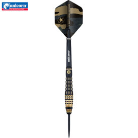 Unicorn Steel Darts Top Brass 4 Schwarz/Gold Steeltip...