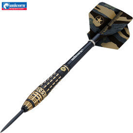 Unicorn Steel Darts Top Brass 4 Schwarz/Gold Steeltip Dart Steeldart 20 g