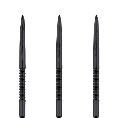 Unicorn Steel Tip Steel Point Volute Point Dart Wechsel- Spitzen Dart Point Schwarz Shark Fin Large 39 mm