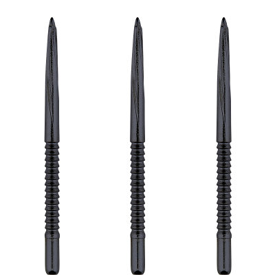 Unicorn Steel Tip Steel Point Volute Point Dart Wechsel- Spitzen Dart Point Schwarz Shark Fin Large 42 mm