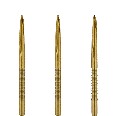 Unicorn Steel Tip Steel Point Volute Point Dart Wechsel- Spitzen Dart Point Gold Shark Fin Large 39 mm