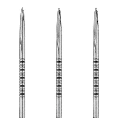 Unicorn Steel Tip Steel Point Volute Point Dart Wechsel- Spitzen Dart Point Silber Micro Shark Fin 42 mm
