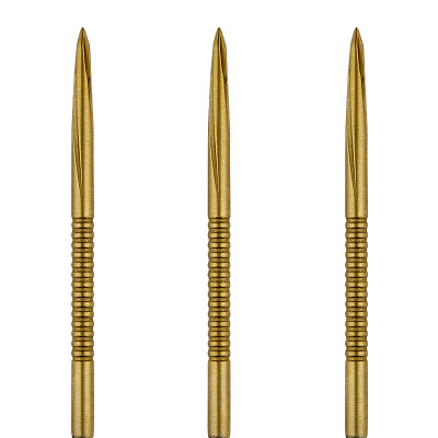 Unicorn Steel Tip Steel Point Volute Point Dart Wechsel- Spitzen Dart Point Gold Micro Shark Fin 42 mm